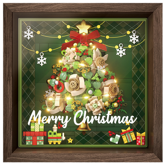 Starry Christmas Window – Holiday Wall Frame
