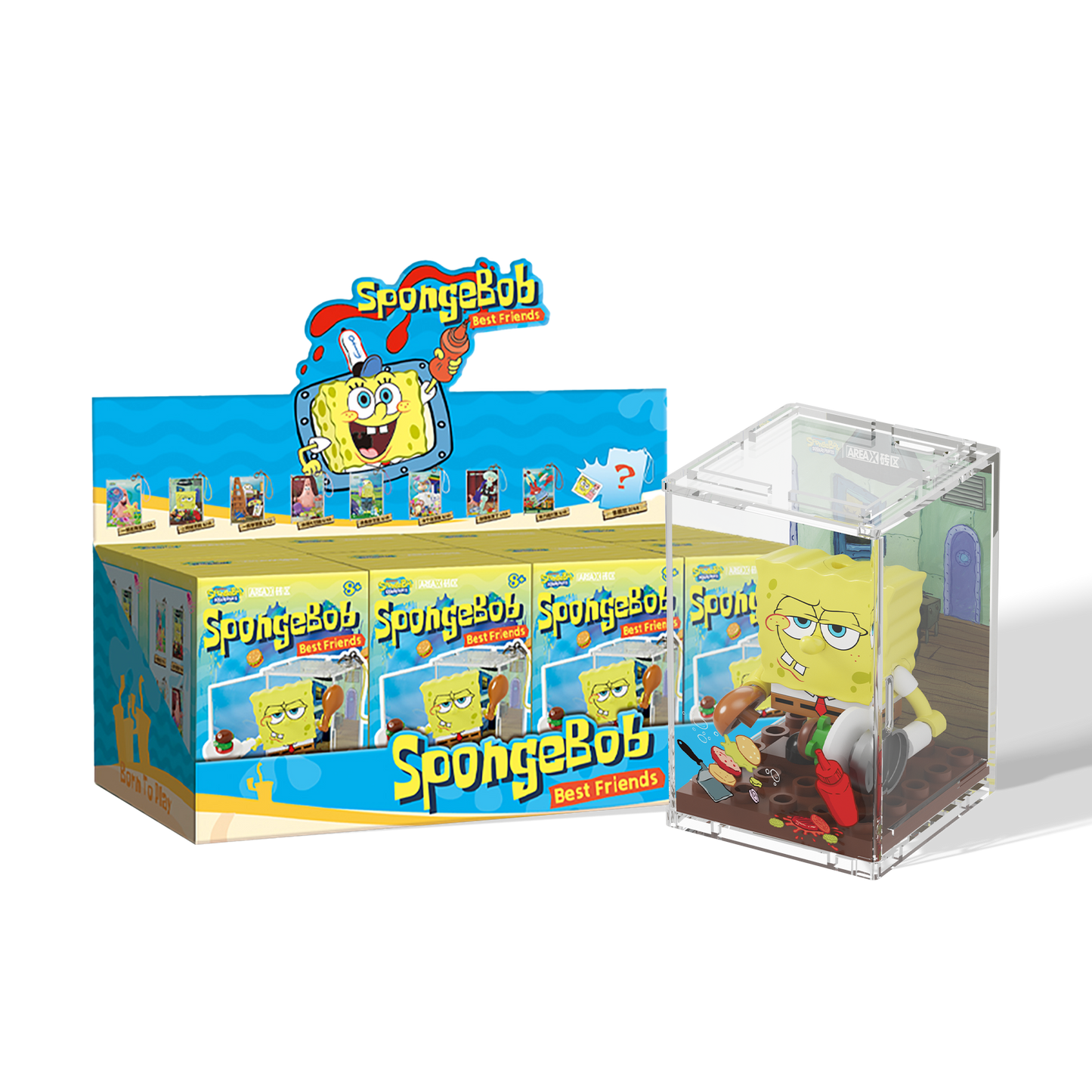 SpongeBob – A Day in Bikini Bottom Blind Box Set(random 8 out of 9, non-repeating)