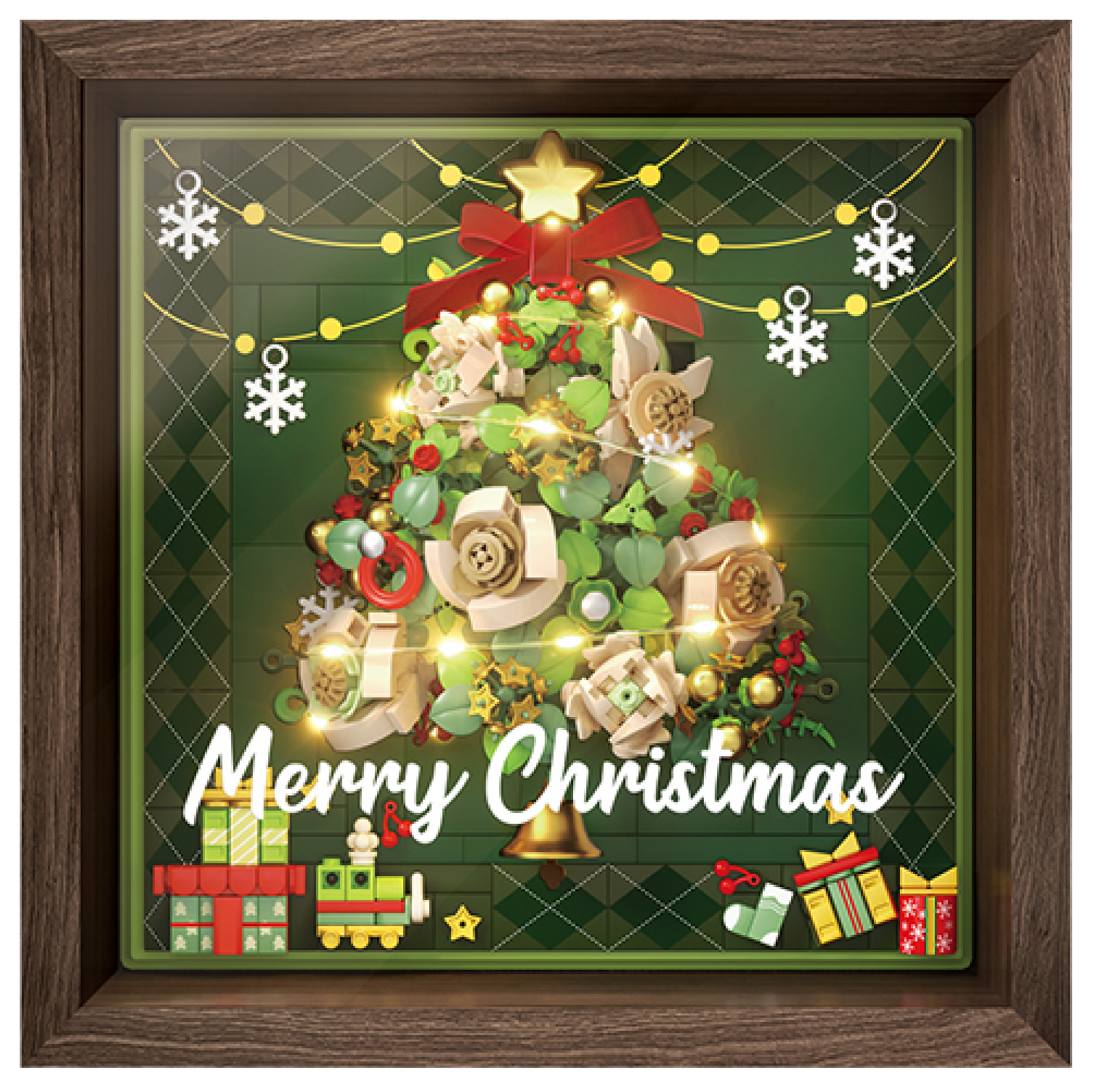 Starry Christmas Window – Holiday Wall Frame