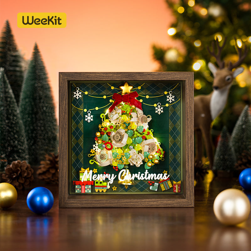 Starry Christmas Window – Holiday Wall Frame