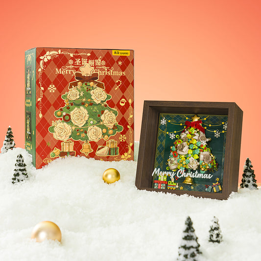 Starry Christmas Window – Holiday Wall Frame