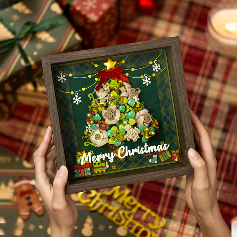 Starry Christmas Window – Holiday Wall Frame