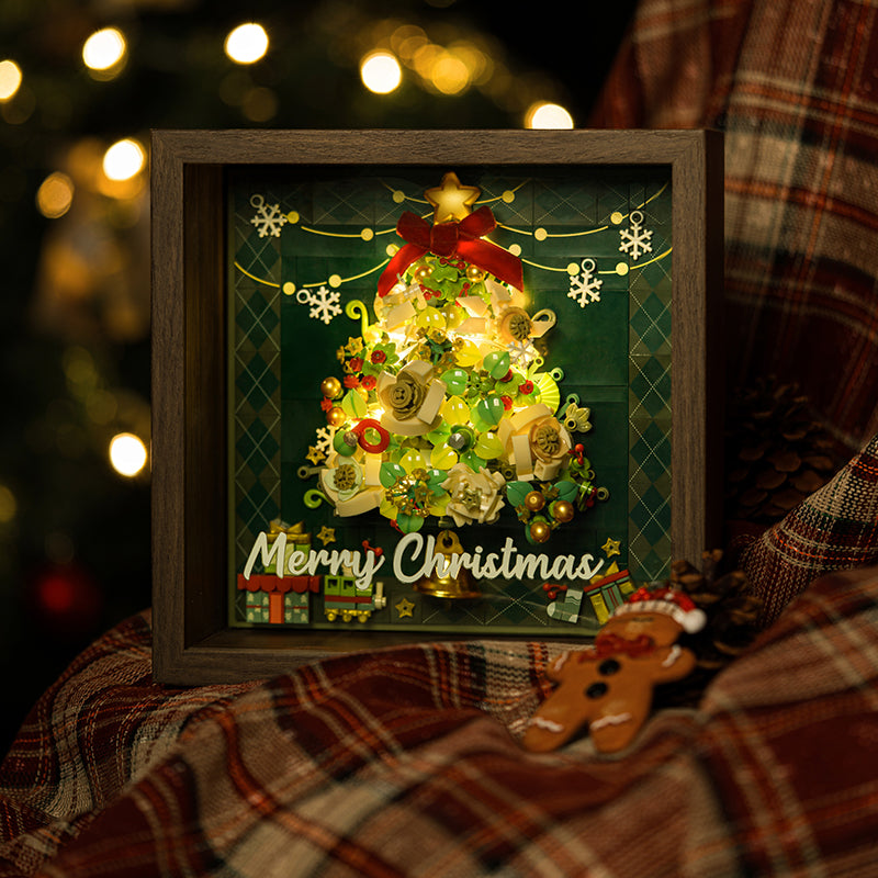 Starry Christmas Window – Holiday Wall Frame