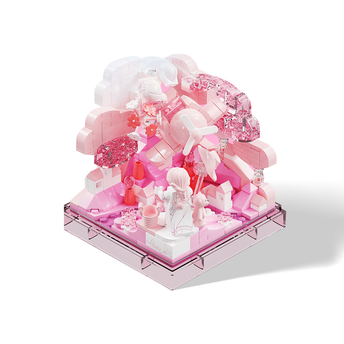 【Free Shipping+Special Gift】Moment with Love bundle – Complete Collection (4-in-1 Romantic Brick Diorama Set)