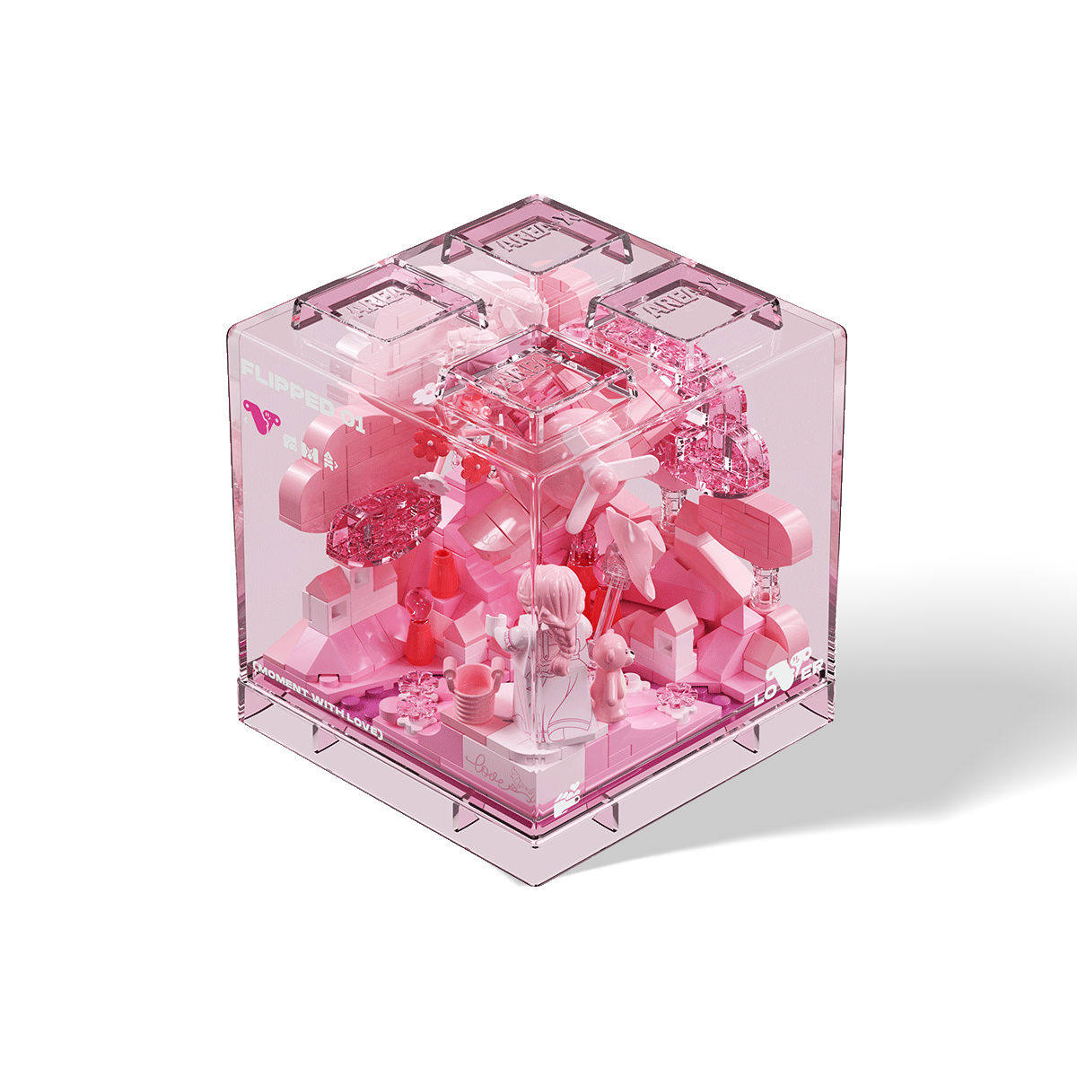 【Free Shipping+Special Gift】Moment with Love bundle – Complete Collection (4-in-1 Romantic Brick Diorama Set)