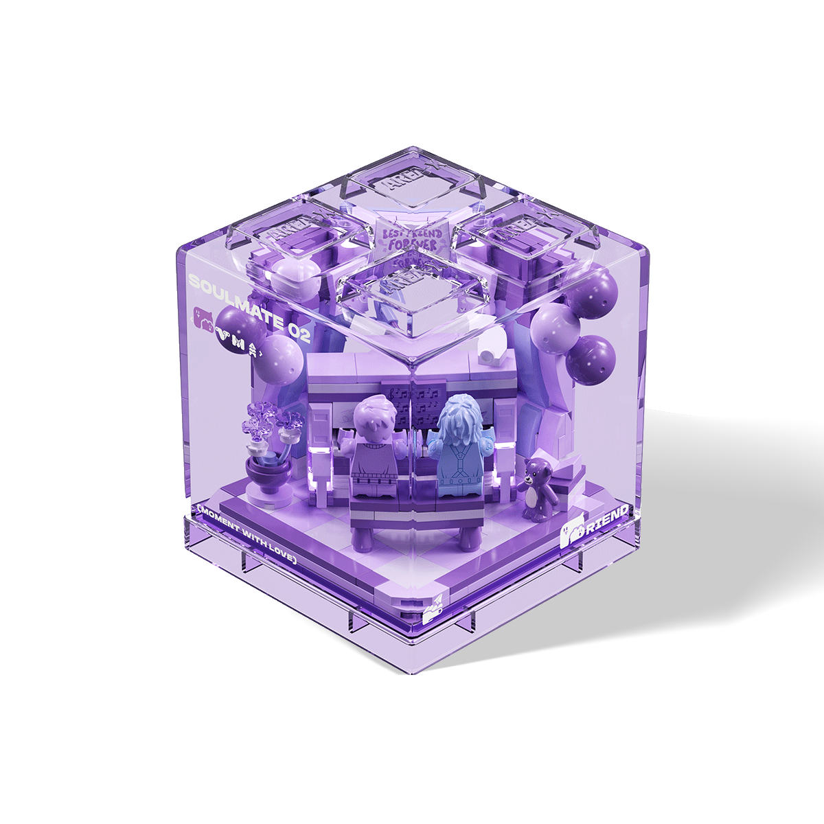 【Free Shipping+Special Gift】Moment with Love bundle – Complete Collection (4-in-1 Romantic Brick Diorama Set)