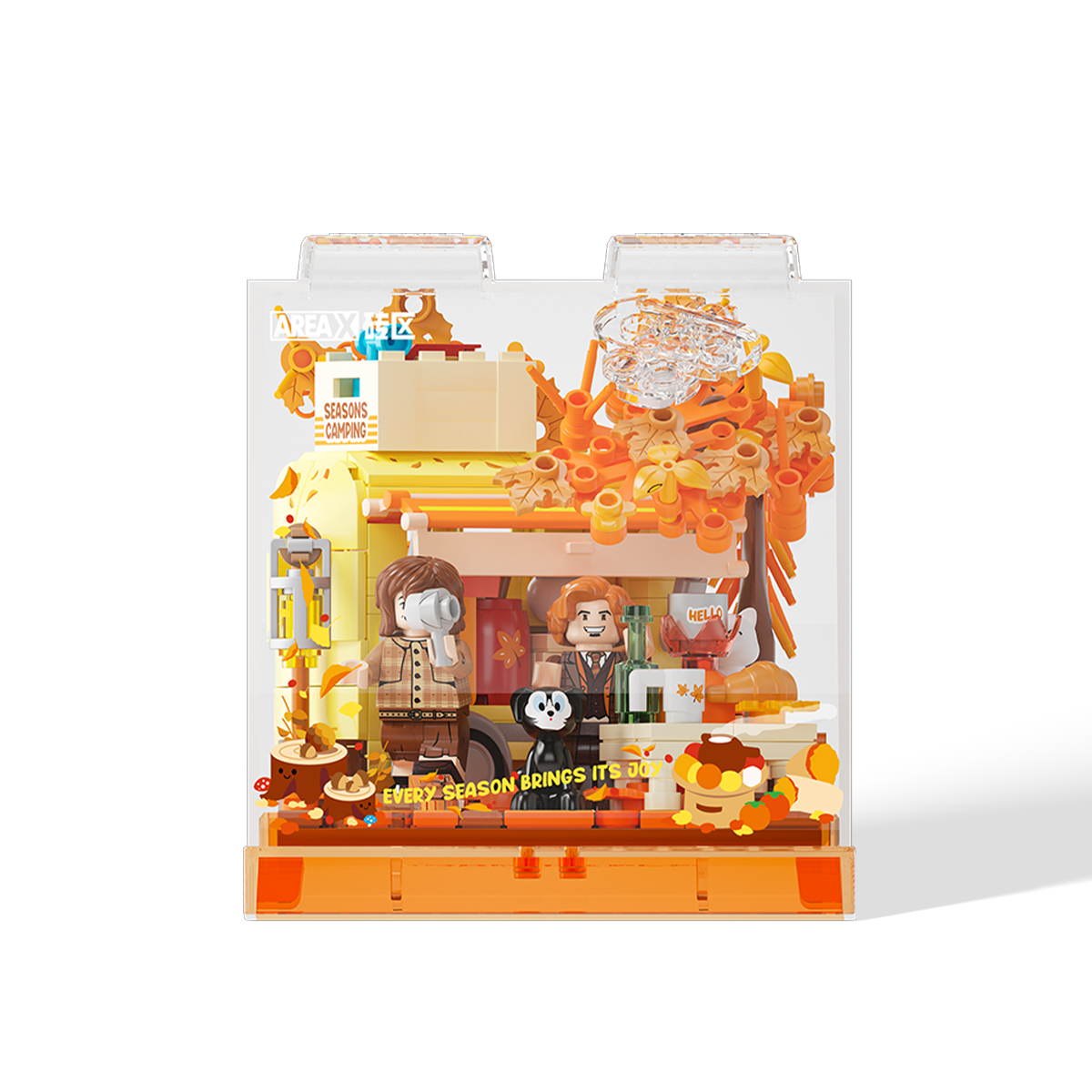 【Free Shipping+Special Gift】Camping Day bundle – Complete Collection (4-in-1 Romantic Brick Diorama Set)