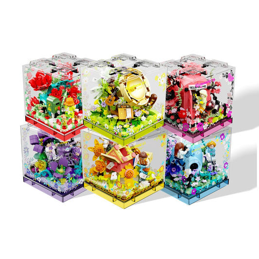 【Free Shipping+Special Gift】Born to Love bundle – Complete Collection (6-in-1 Romantic Brick Diorama Set)