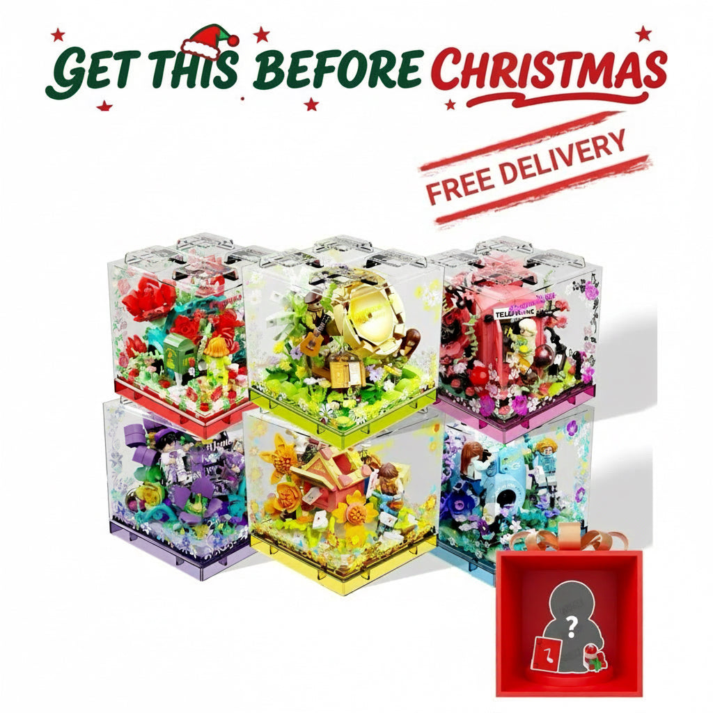 【Free Shipping+Special Gift】Born to Love bundle – Complete Collection (6-in-1 Romantic Brick Diorama Set)