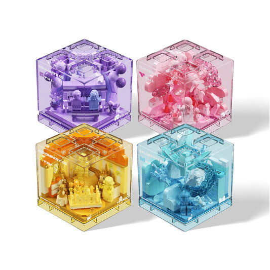 【Free Shipping+Special Gift】Moment with Love bundle – Complete Collection (4-in-1 Romantic Brick Diorama Set)